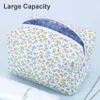 2pcs sac de maquillage matelassé grande capacité sac cosmétique floral sac de toilette de voyage mignon Cott pinceaux de maquillage stockage pour les femmes g79t #