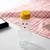 Bottiglie d'acqua Bottiglia di tazza di paglia di orso simpatico cartone animato con coperchio Regalo di festival Cannucce di plastica per animali per bambini