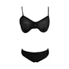 Soutien-gorge Ensembles Soutien-gorge et Slip Lingerie Sous-vêtements pour femmes Costumes Sexy Couleur Solide Ensemble Érotique Femme Culotte