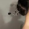 ヘアクリップバレットヴィンテージローズフラワースティック