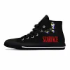 Chaussures Scarface Tony Montana Movie Anime Cartoon Fashion Casual Custs Chaussures High Top Lightweight Breathable 3D Print Men Femme Sneakers