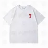 デザイナーamis tshirt mens womens tシャツヒップホップファッション印刷短袖高品質ユニセックススタイリッシュTシャツポロチョセティー52