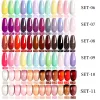 Kits Lilycute 12pcs Gelnagellack Set mit 6W UV Nagel Lampe Trockner Nackt rosa Glitz