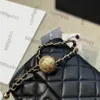 CC Borse Luxury Brand Cross Body Classic Mini Flap Crush Pearl Ball Square Gold Metal Matelasse Catena Borsa a tracolla a tracolla Cosmetic Ngto