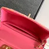 Mini flep çantası 20cm tüvit zincir çanta 10a ayna kalite tasarımcı çanta crossbody lüks omuz çantası kutu c205 ile kadın