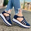 Casual Schuhe Frauen Plattform Turnschuhe Für Sommer Wohnungen Weibliche Plus Größe Chunky Klassische Schwarz Blau Frau