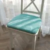 Travesseiro Estilo Minimalista Chenille Almofadas de Assento para Casa Cor Sólida Espessado Tapete de Escritório 40x43cm Cadeira de Jantar em Forma de Ferradura