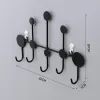 Rails Luxury Fitting Room Coat Hooks For Wall Nordic Style Door Key Hat Hanger Rack Storage Iron Wall Hanging Hook Home Entrance Decor