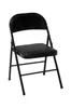 Camp Furniture Mainstays Vinyl Folding Chair (4 Pack) Black For Indoor And Outdoor School Office Garden Party
