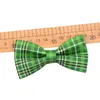 Vêtements pour chiens 50/100pcs ST Patrick's Day Bows Collier amovible Pet Bow Tie Accessoires Fournitures Petits Bowties