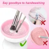 Elektrische Make-up Borstel Cleaner Machine USB Opladen Draagbare Kiezel Automatische Cosmetische Penselen Oogschaduw Borstel Schoonmaken Tool 67c6 #