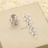 Stud Earrings Latest Brand Vintage Luxury Jewelry For Women Fashion Designer Eardrop Full Diamond Pure 925 Sliver