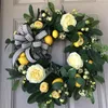 Decorative Flowers Spring Wreath Large Used For Front Door False Year-Round Wall Or Window Kitchen Decoration