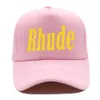 Rhude Cap Mens Designer Hat Casquette Top Womens Sun Suns Fashion Trend Street Ball Caps Baseball Sports Summer plage Netting Breathable Polo Man Hat Hats