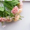 Decorative Flowers Single Bouquet Carnation Simulation Flower Holding Mother's Day Teachers'Day Gift Home Decoration