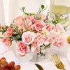 Vasi Vaso per fiori in acrilico trasparente Circolare Basso a prova di perdite Centrotavola floreale multifunzione per la decorazione domestica di nozze