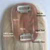 Toppers 6*9 8*12 Silk Base Hair Topper för kvinnor Blond Black Brown 18 "Judisk 100% Mänskligt hårhandbundet Mono Hair Topper för håravfall