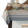 Table Cloth Easter Watercolor Flower Waterproof Dining Tablecloth Kitchen Decorative Party Cover
