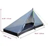 Tendas e abrigos para 1 pessoa Ultralight Hiking Camping Tents Backpacking Pyramid Tent Portátil Dual Layer Rainproof Rodless Pyramid 4 Season Tent 240322