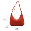 Shoulder Bags Women Soft Nylon Side Quilted Luxury Big Handbags Diamond Lady Bucket Crossbody