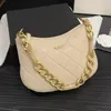 23A Designer Women Gold Hardware Tassel Chain Sheepskin Mönster Vintage Hobos UnderarRarm Bag Avancerad elegans diamantgitter axelväska handväska 25x15cm