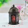 Candle Holders Home Decoration European Style Castle Iron Glass Candlestick Romantic Lamp