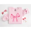 Coquette Pink Bow Baby Sweatshirt Soft Girl Retro Lottro Endery Trendy Pinterest Clothes 240318