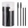 100 Stuks Spoolies Mascara Wands en Lippenselen Wands, Wegwerp Oogborstels Lippenstift Tester Make-up Applicator ToolBlack R4rO #