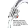 Kitchen Faucets Zinc Alloy Switch Faucet Adapter Sink Splitter Diverter Vae Water Tap Connector Toilet Bidet Shower Kichen Drop Delive Otd7Q