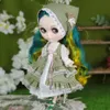 Outfits For ICY DBS Blyth Dolls Plaid Maid Dress with Headdress Suit 16 BJD Ob24 Anime Girl bratz 240311