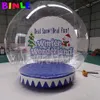 4mD (13.2ft) With blower Beautiful Clear PVC Inflatable Christmas Snow Globe Photo Booth for Taking Photos