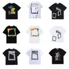 أزياء الصيف تي شيرت رجال نساء فضفاضة tshirts الفاخرة الفاخرة في الشوارع عالية الشوارع قمصان بياض البيض حجم الملابس s-xl