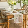 Table Cloth Easter Rectangle Washable Tablecloth Dinner Tabletop Decor For Dining Kitchen