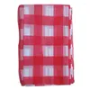 Table Cloth Rectangular El Banquet Disposable Red Plaid Tablecloth For Wedding Party Christmas Cover Home Decoration