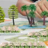 Dekorativa blommor Artificiellt gräs Miniatyr prydnad Diy Flower Cluster Plant Decor Simulation Clusters Sandbord Utsmyckning tillsammans