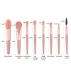 Portable 8pcs fard à paupières Foundation Blending pinceau de maquillage doux moelleux cosmétiques Ccealer pinceau de maquillage outil de maquillage professionnel k30M #