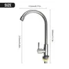 Kitchen Faucets 304 Stainless Steel Sink Water Tap Single Lever Cold Deck Mounted Faucet Mixer