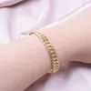 Bangle Gold Silver Color Geometric Chain Bangles Women Stainless Steel Adjustable Fashion Jewelry Valentine's Day Gift