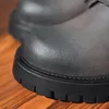 Casual Schuhe 2024 Frühling Britischen Street Style Solide Schwarz Patent Leder Höhe Zunehmende Für männer Teenager Täglichen Kleid