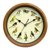 Horloges murales oiseau horloge créative silencieuse décorative pour bureau maison salon