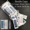 50/100pcs 1R/3R/5R/7R/3F/4F/6FPermanent Makeup Needles Cap Needle Tip Eyebrow Eyeliner Lip Drag /Mosaic /Merlin/Tattoo Machine i3HF#