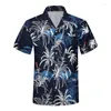 Camisas casuales para hombres Camisa 2024 Estilo Impreso Solapa Manga corta Vacaciones hawaianas Verano Transpirable Calle Trabajo al aire libre Diario