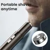 Electric Nose Hair Clipper Uładowalny wielkączkowy golenie Dwuinone unisex w pełni automatyczny trymer zmywalny 240315