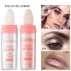 Highlighter Powder White Molight Poo de Hadas Glitter Shimmer Ctour Shading Illuminator For Women Face Body Makeup 48rf#