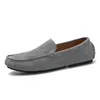 Casual Shoes Genuine Leather Men Slip On Summer Designer Loafers Moccasins Breathable Italian Driving