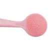 Silica Gel Facial Brush Double Sided Facial Cleanser Blackhead Remover Product Por Cleaner Exfoliating Face Brush Face Brush 67GW#