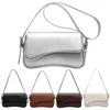Shoulder Bags Women Satchel Tote Bag PU Leather Top Handle Trendy Flap Casual Armpit Hobo Commuting