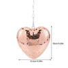 Декоративные фигурки, зеркальный диско-шар, подвесной подвесной кулон в форме сердца