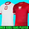 Polska 2024 2025 Nuova Polonia Lewandowski Maglie da calcio Polonia 24 25 Krychowiak Grosicki Zielinski Milik Zalewski Shirt da calcio polacco Kit per bambini