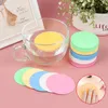 10pcs Soft Facial Cleaning Spge Pad Facial Wing Cleaning Compred Cleanser Spge Puff Spa Exfoliating Face Care X5rK#